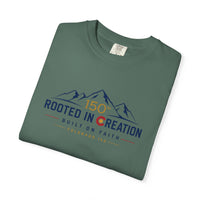 Christian T-Shirt | Rooted in Creation | Built on Faith | Mountain + Sun | Colorado 150th | Wonder & Wander | Signature Line | Veteran-Owned | Liberty & Victory Co.