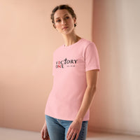 Faith & Sport Women's T-Shirt | Victory One Minimalist Logo Tee | Veteran-Owned | Liberty & Victory Co.