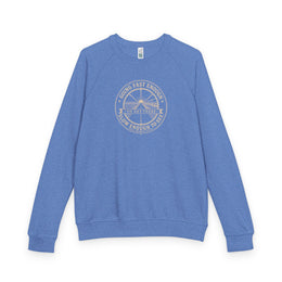 Coastal Faith Crewneck Sweatshirt | Coastal Redemption "Going Fast Enough" French Terry Raglan | Salt & Salvation | Veteran-Owned | Liberty & Victory Co.
