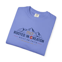 Christian T-Shirt | Rooted in Creation | Built on Faith | Mountain + Sun | Colorado 150th | Wonder & Wander | Signature Line | Veteran-Owned | Liberty & Victory Co.