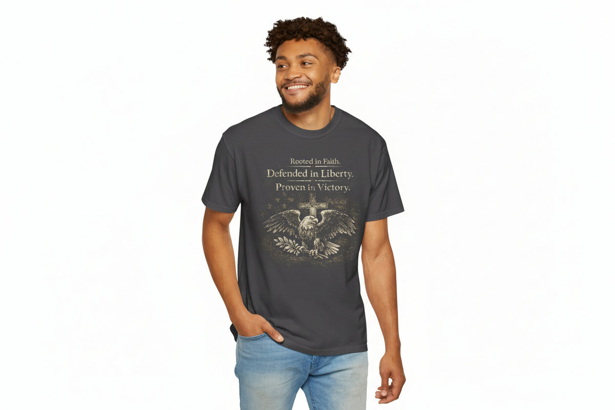 Rooted in Faith Eagle Tee | Christian Patriotic Shirt