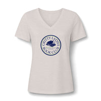 Book Club V-Neck Tee | Gritty Ladies Book Club — Women’s Relaxed Reading Shirt Scratching Beneath the Surface | Liberty & Victory Co.