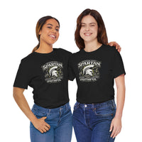 Faith & Sport T-Shirt | Spartan Faithful Helmet Graphic Tee | Victory-In-One | Liberty & Victory