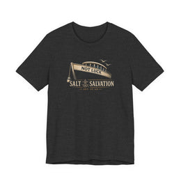 Christian T-Shirt | Still Held Not Luck Salt & Salvation Design | Veteran-Owned | Liberty & Victory Co.