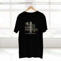 Faith & Sport | Fall Family Football — T-Shirt Faith Runs Through It-Michigan State Edition | Game Day Faith Tee | Veteran-Owned Small Business | Liberty & Victory Co.