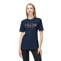USA Cotton & Assembly Patriotic T-Shirt | America 1776-2026 Commemorative 250th Anniversary Tee | Liberty & Victory