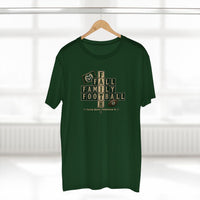 Mountain Faith | Fall Family Football — T-Shirt Faith Runs Through It-CSU Rams Edition | Game Day Faith Tee | Veteran-Owned Small Business | Liberty & Victory Co.