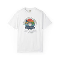 Christian Coastal T-Shirt | Margaritas & Mercy Vintage Sunset Palm Garment-Dyed Tee | Salt & Salvation | Liberty & Victory