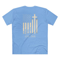 Cross & Flag 1776-2026 Front Back Graphic T-Shirt