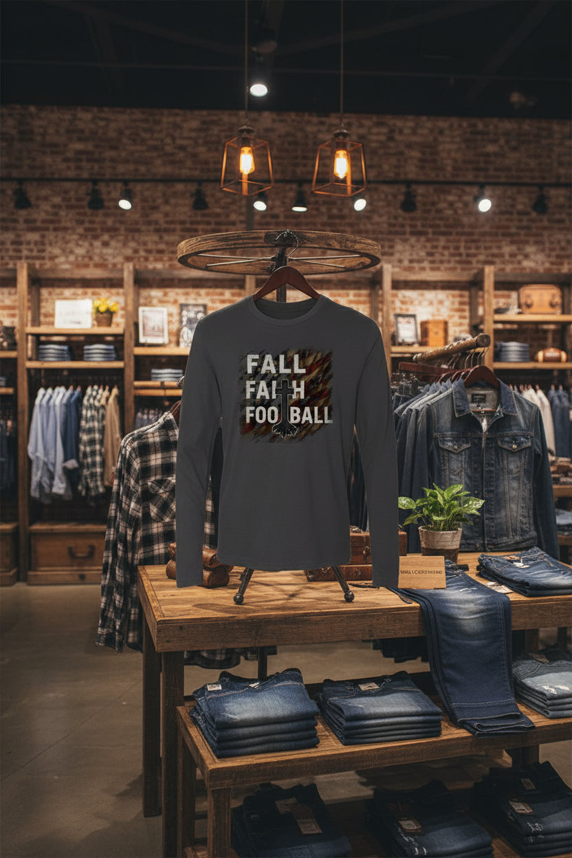 Fall, Faith & Football â€“ Premium Long Sleeve Tee 