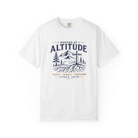 Christian T-Shirt | Rooted at Altitude Faith • Family • Freedom | Cross + Mountain Roots | Wonder & Wander | Signature Line | Veteran-Owned | Liberty & Victory Co.