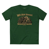 Midnight Rider Tee — "We Ride Tonight" Vintage Motorcycle Patriot Shirt