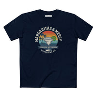 Christian Beach T-Shirt | Margaritas & Mercy Forgiven Not Frozen Sunset Beach Faith Tee | Liberty & Victory