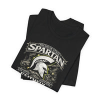 Faith & Sport T-Shirt | Spartan Faithful Helmet Graphic Tee | Victory-In-One | Liberty & Victory