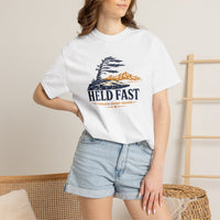 Christian T-Shirt | Held Fast Through Every Season | Psalm 112:7 | High Altitude Veteran-Owned | Liberty & Victory Co.