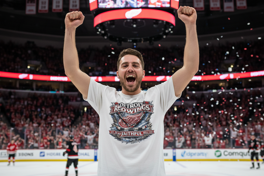 Faith & Sport T-Shirt | Red Wings Faithful Est. 1926 Vintage Graphic Tee | Victory-In-One | Liberty & Victory