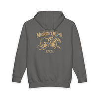 Christian Patriotic Hoodie | Midnight Rider 1775 Signature Line | Liberty-In-One | Liberty & Victory