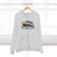 Zip Hoodie — "Not Luck" Salt & Salvation Boat Graphic