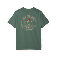 Mountain Faith | Not All Who Wander Are Lost — Heritage Tee | Going Fast Enough to Get There | Veteran-Owned Small Business | Liberty & Victory Co.