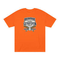 Faith & Sport T-Shirt | Detroit Faithful Crossed Bats Vintage Baseball Tee | Victory-In-One | Liberty & Victory
