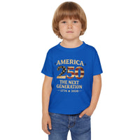 Toddler T-Shirt — “America 250 The Next Generation” Patriotic Kids Tee