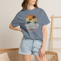 Coastal Faith T-Shirt | Parrotheads & Parables Beach Sunset Essentials | Salt & Salvation | Liberty & Victory