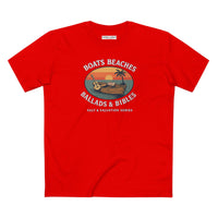 Christian Coastal T-Shirt | Boats Beaches Ballads & Bibles Faith Tee | Liberty & Victory