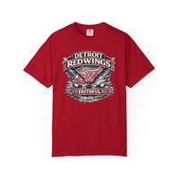 Faith & Sport T-Shirt | Red Wings Faithful Est. 1926 Vintage Graphic Tee | Victory-In-One | Liberty & Victory