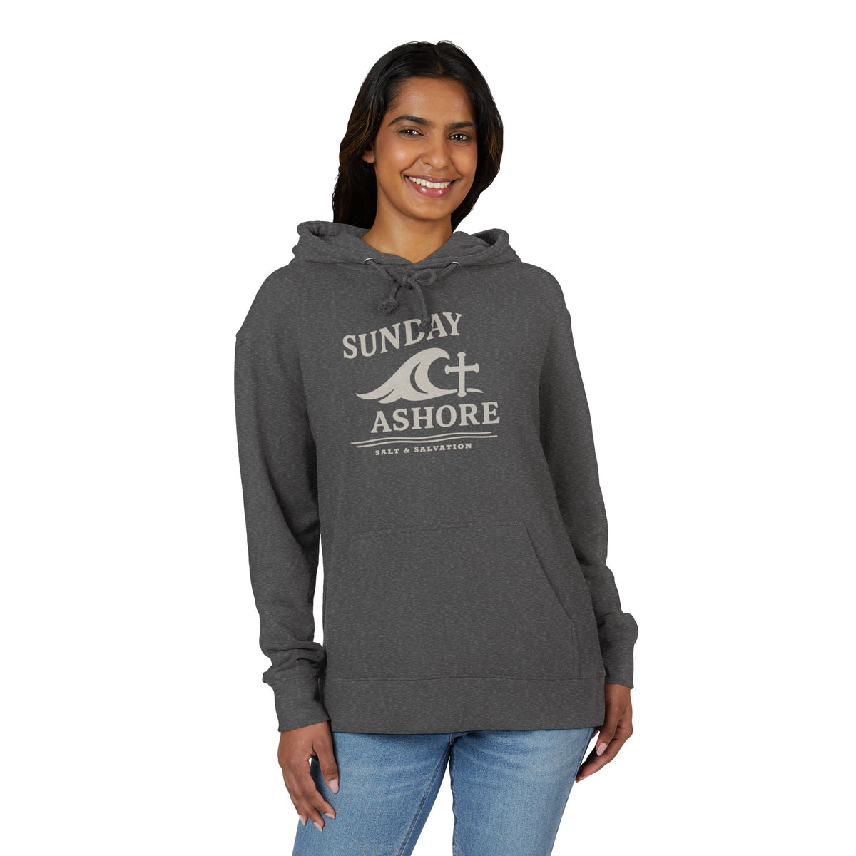 Salt & Salvation Coastal Hoodie – Faith-Inspired Pullover
