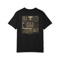 Christian Patriotic T-Shirt | God Is Great, Beer Is Good Everyday Essentials | Built for Daily Wear | Salt & Salvation | Liberty & Victory