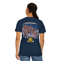Team USA Hockey T-Shirt | Patriotic Hockey Faith Tee | Veteran-Owned | Liberty & Victory
