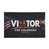Double-Sided | Campaign Supporter Flag Victor for Colorado | Double-Sided | American Flag + Colorado Emblem | Liberty-In-One | Veteran-Owned | Liberty & Victory Co.
