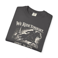 Patriotic T-Shirt | We Ride Tonight Paul Revere America 250th Tee | Liberty-In-One | Liberty & Victory