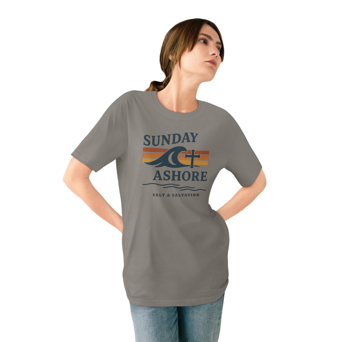 Sunday Ashore T-Shirt — Vintage Coastal Surf Tee