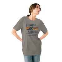 Christian Coastal T-Shirt | Sunday Ashore Vintage Coastal Surf Tee | Liberty & Victory