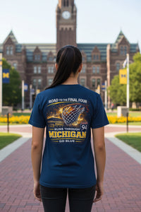 College Basketball T-Shirt | Michigan Wolverines Final Four Tee | Sports Faith Apparel | Liberty & Victory