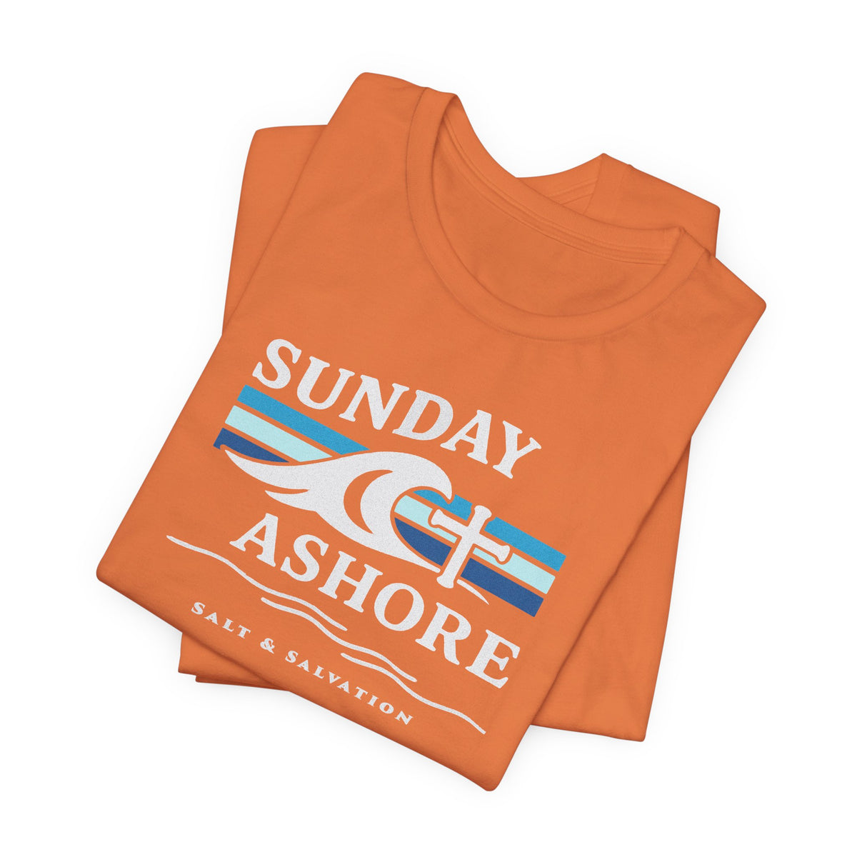 Sunday Ashore Beach Tee | Coastal Surf Faith T-Shirt