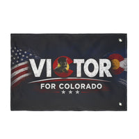 Double-Sided | Campaign Supporter Flag Victor for Colorado | Double-Sided | American Flag + Colorado Emblem | Liberty-In-One | Veteran-Owned | Liberty & Victory Co.