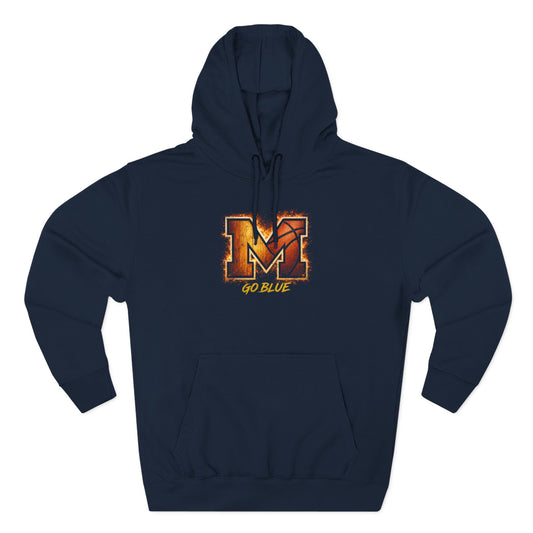 Michigan Wolverines Hoodie | Go Blue National Champions Vintage Block M Pullover Sweatshirt | Victory-One | Liberty & Victory