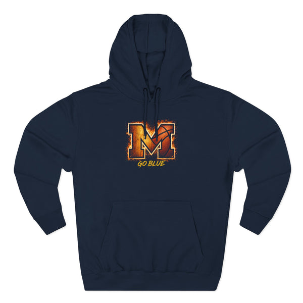 Michigan Wolverines Hoodie | Go Blue National Champions Vintage Block M Pullover Sweatshirt | Victory-One | Liberty & Victory