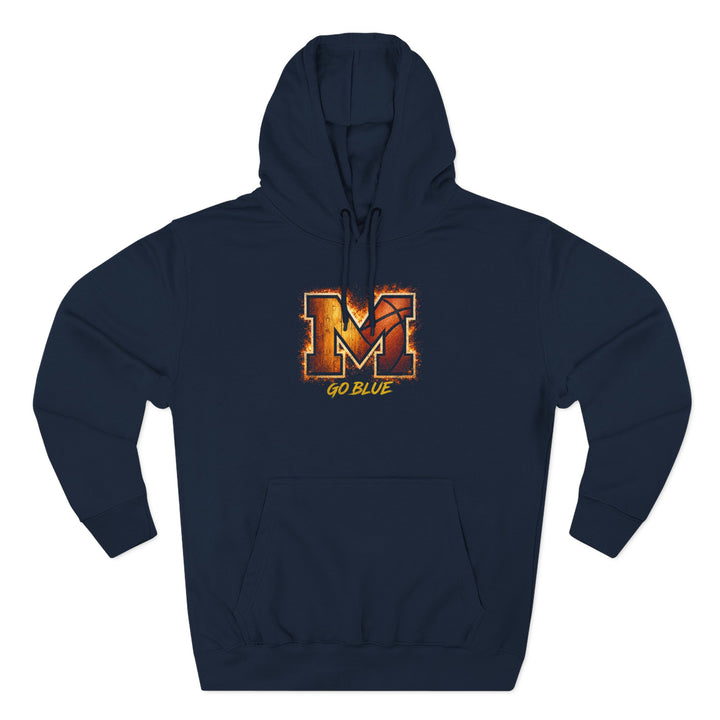 Michigan Wolverines Hoodie | Go Blue National Champions Vintage Block M Pullover Sweatshirt | Victory-One | Liberty & Victory