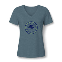Book Club V-Neck Tee | Gritty Ladies Book Club — Women’s Relaxed Reading Shirt Scratching Beneath the Surface | Liberty & Victory Co.