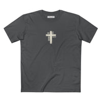 Cross American Flag 1776-2026 Front Back Vintage T-Shirt