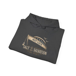 Coastal Faith Hoodie | Salt & Salvation "Not Luck" Nautical Anchor Sweatshirt | Veteran-Owned | Liberty & Victory Co.