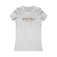 Women's Patriotic T-Shirt | 1776–2026 America 250th Anniversary Faith & Freedom Tee | Veteran-Owned | Liberty & Victory Co.
