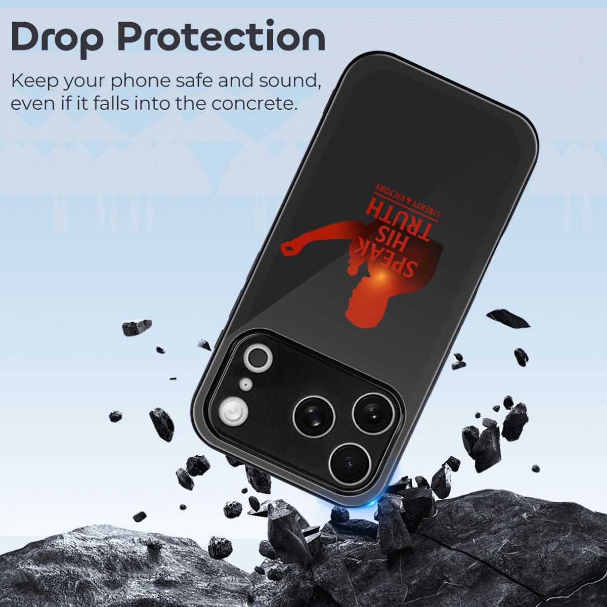 Speak His Truth | Glass iPhone Case