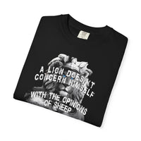 Christian T-Shirt | Lion Galatians 1:10 Faith Tee | Veteran-Owned | Liberty & Victory