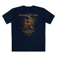 Patriotic Veteran T-Shirt | Freedom Isn't Free | Memorial Tribute Tee | Liberty & Victory Co.