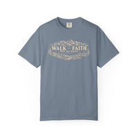 Mountain Faith | Walk By Faith — T-Shirt Mountain Wreath | Veteran-Owned Small Business | Liberty & Victory Co.