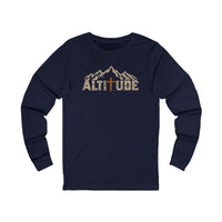 Mountain Faith | Fearless Since 33 AD — Front + Back Long Sleeve Altitude Cross Mountain Graphic | Veteran-Owned Small Business | Liberty & Victory Co.